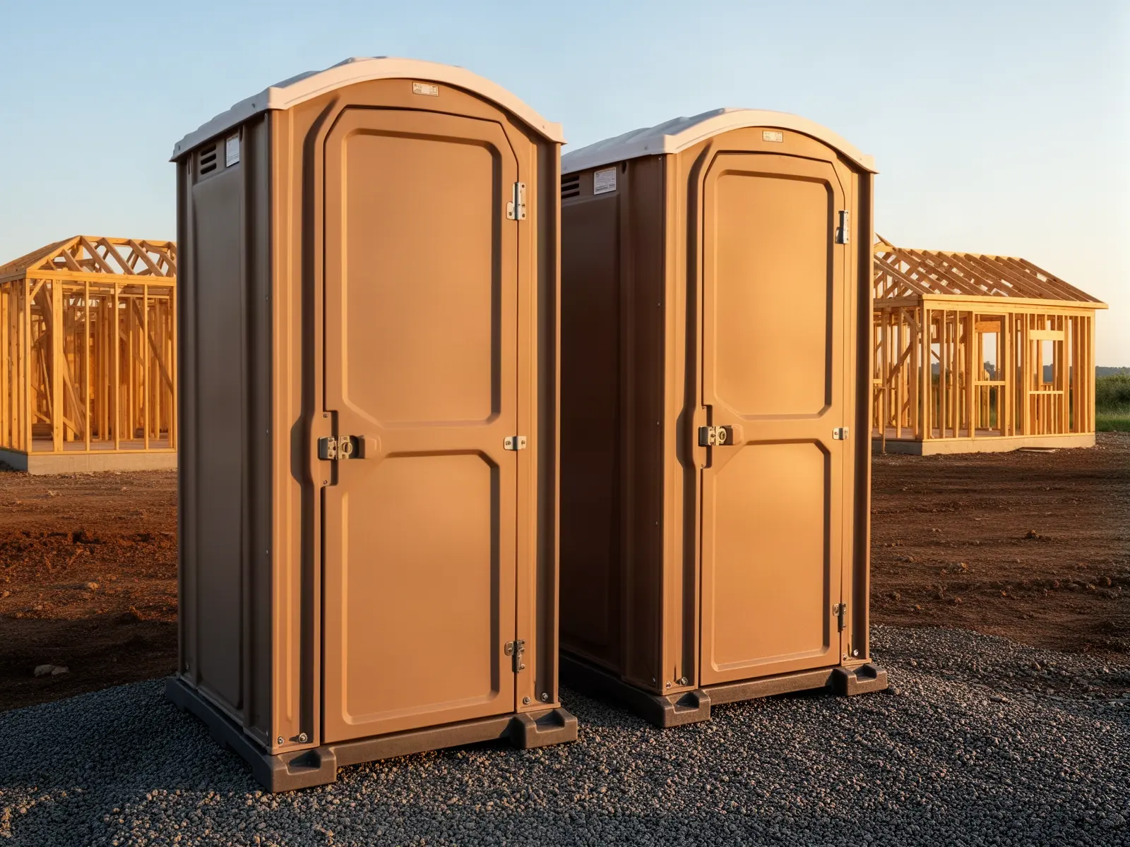 Clean porta potty unit from Silver Lake Porta Potties in Dallas, TX